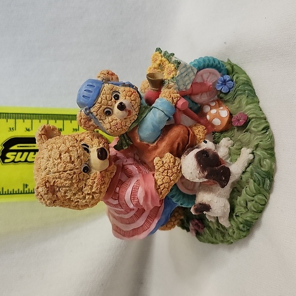 Vintage Set of Five EUC  Ceramic/Resin Teddy Bears - Picture 13 of 16